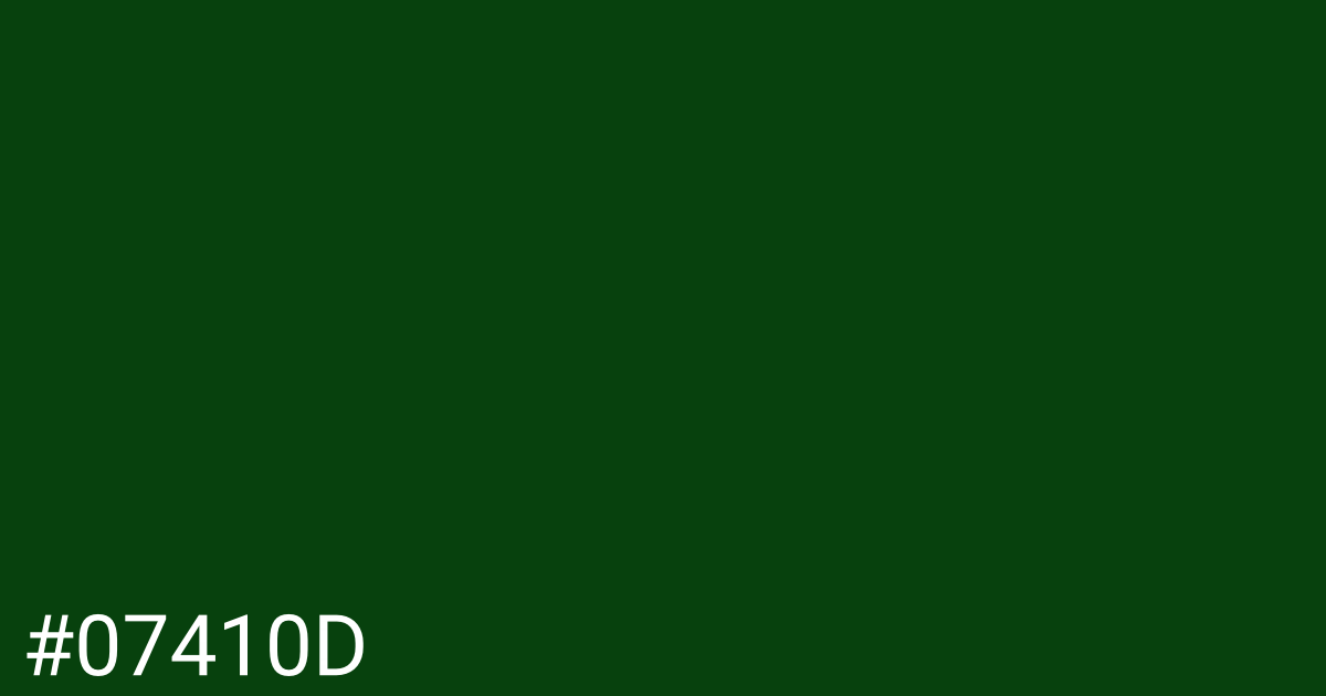 Hex color #07410d graphic