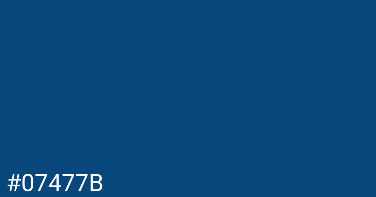 Hex color #07477b graphic