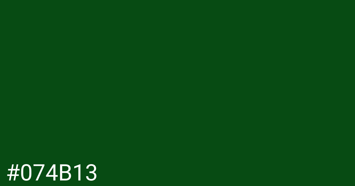 Hex color #074b13 graphic