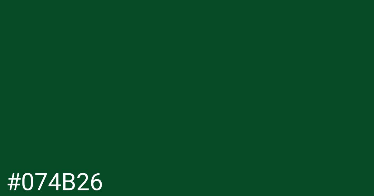 Hex color #074b26 graphic