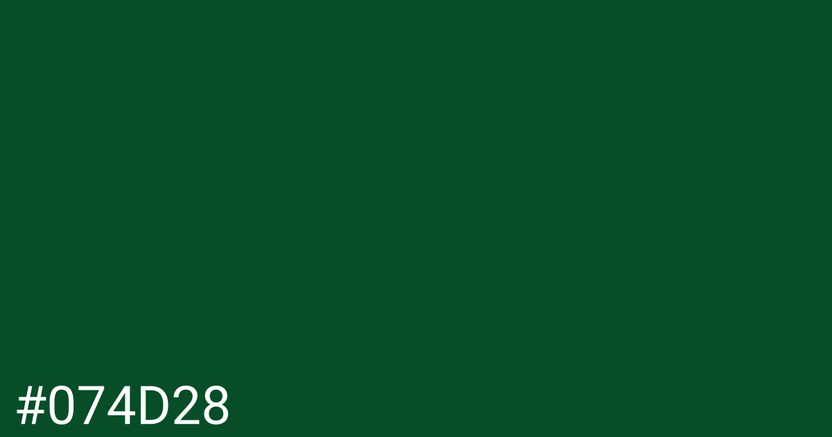 Hex color #074d28 graphic