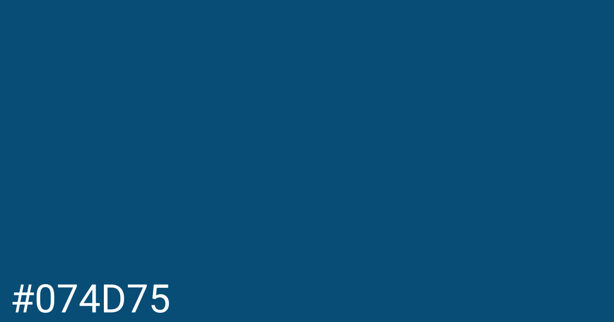 Hex color #074d75 graphic