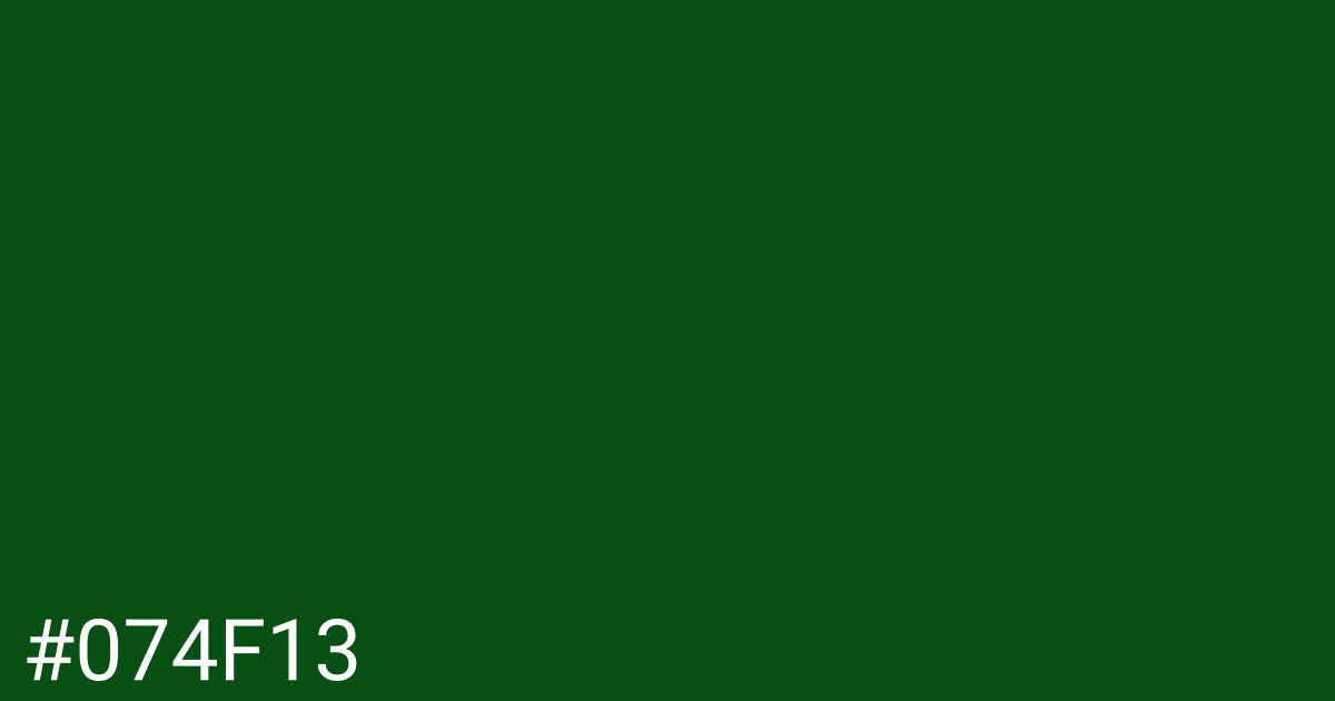 Hex color #074f13 graphic