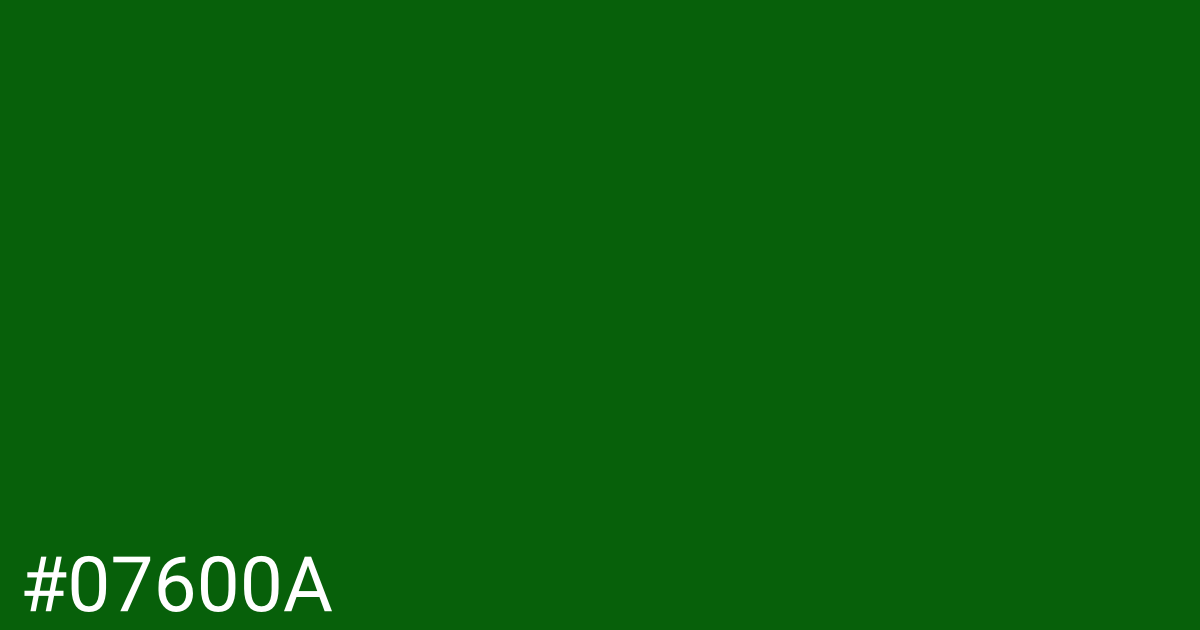 Hex color #07600a graphic