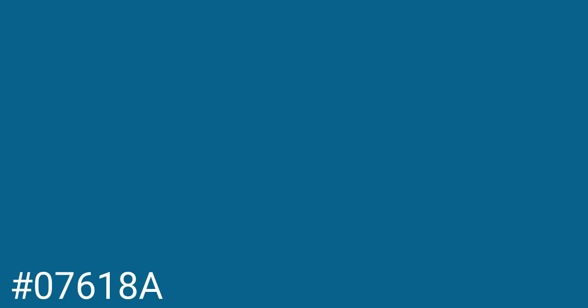 Hex color #07618a graphic