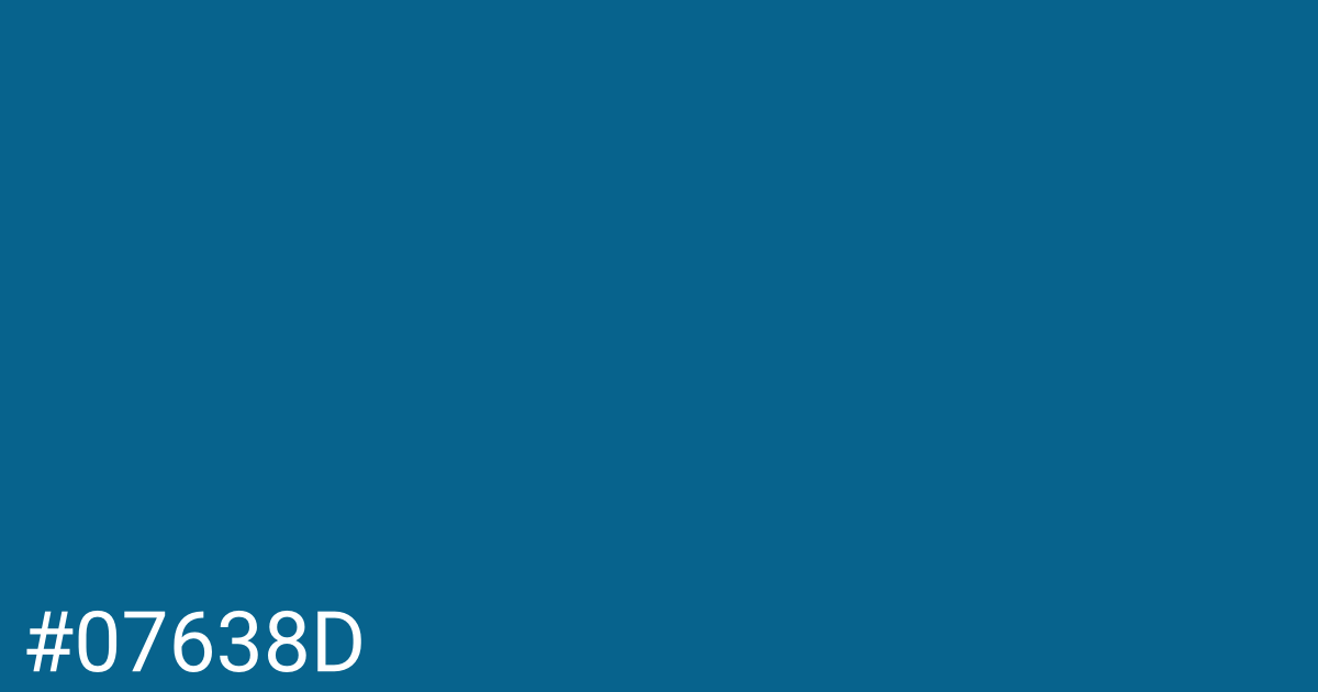 Hex color #07638d graphic