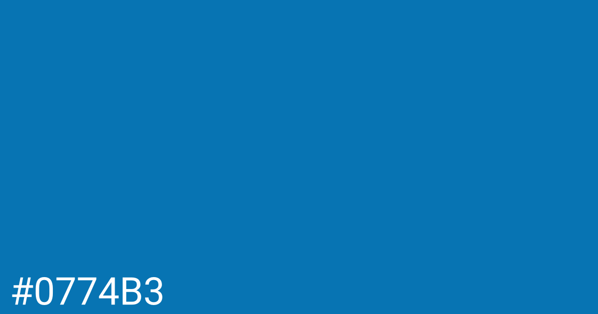 Hex color #0774b3 graphic