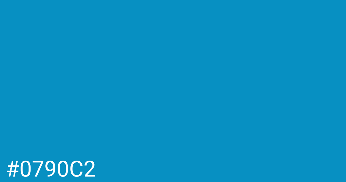 Hex color #0790c2 graphic