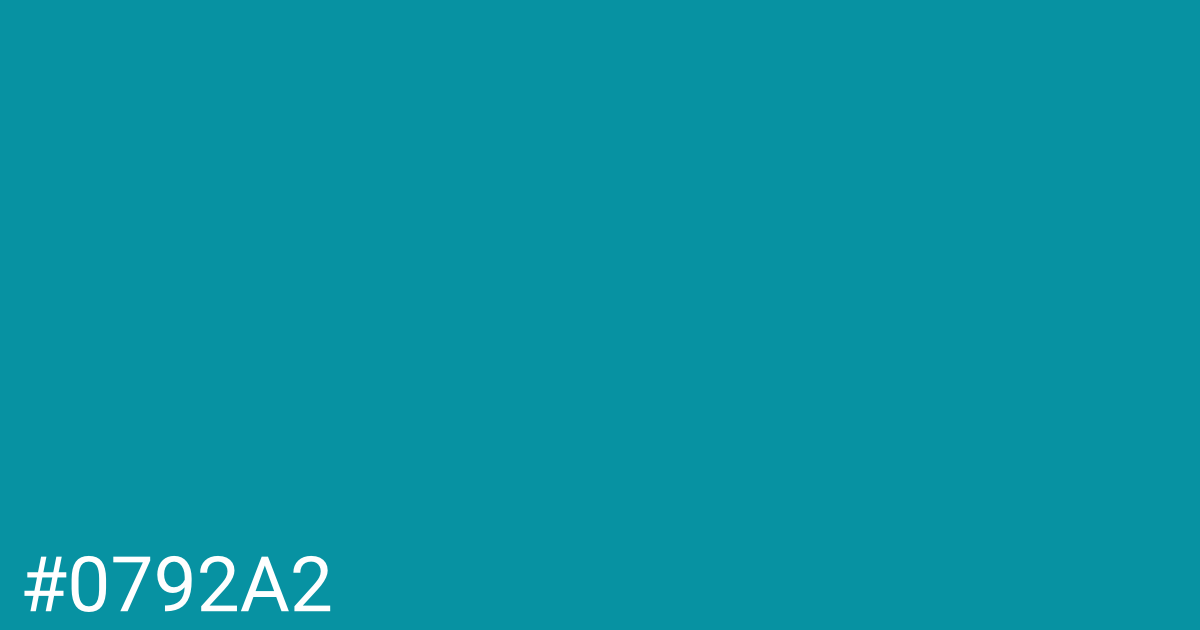 Hex color #0792a2 graphic