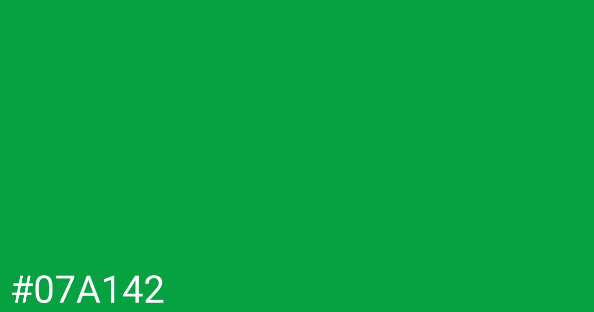 Hex color #07a142 graphic