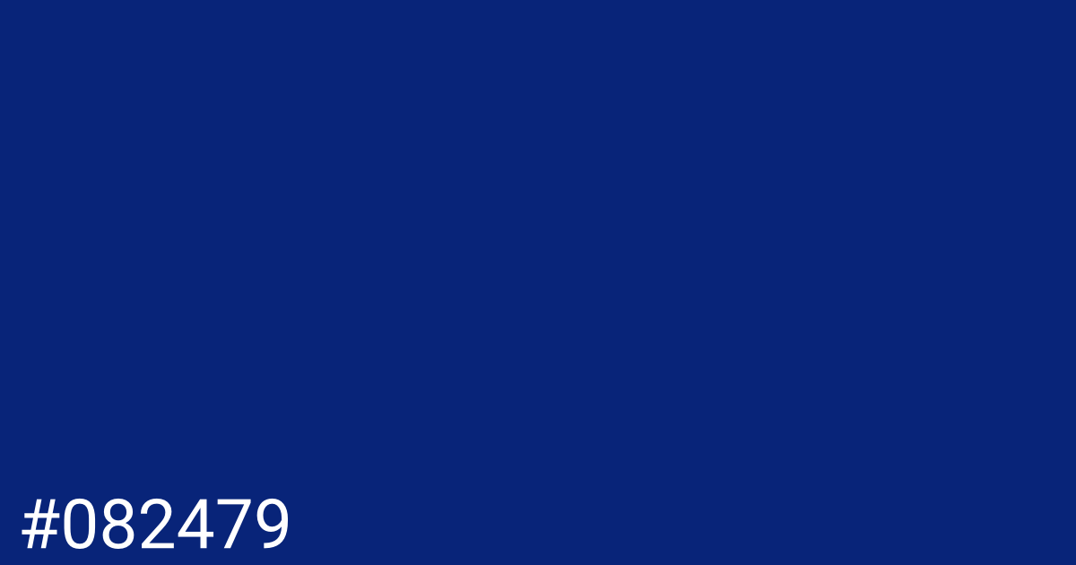 Hex color #082479 graphic