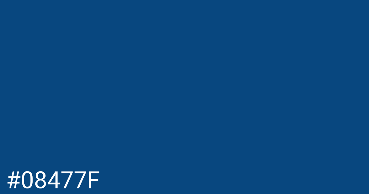 Hex color #08477f graphic