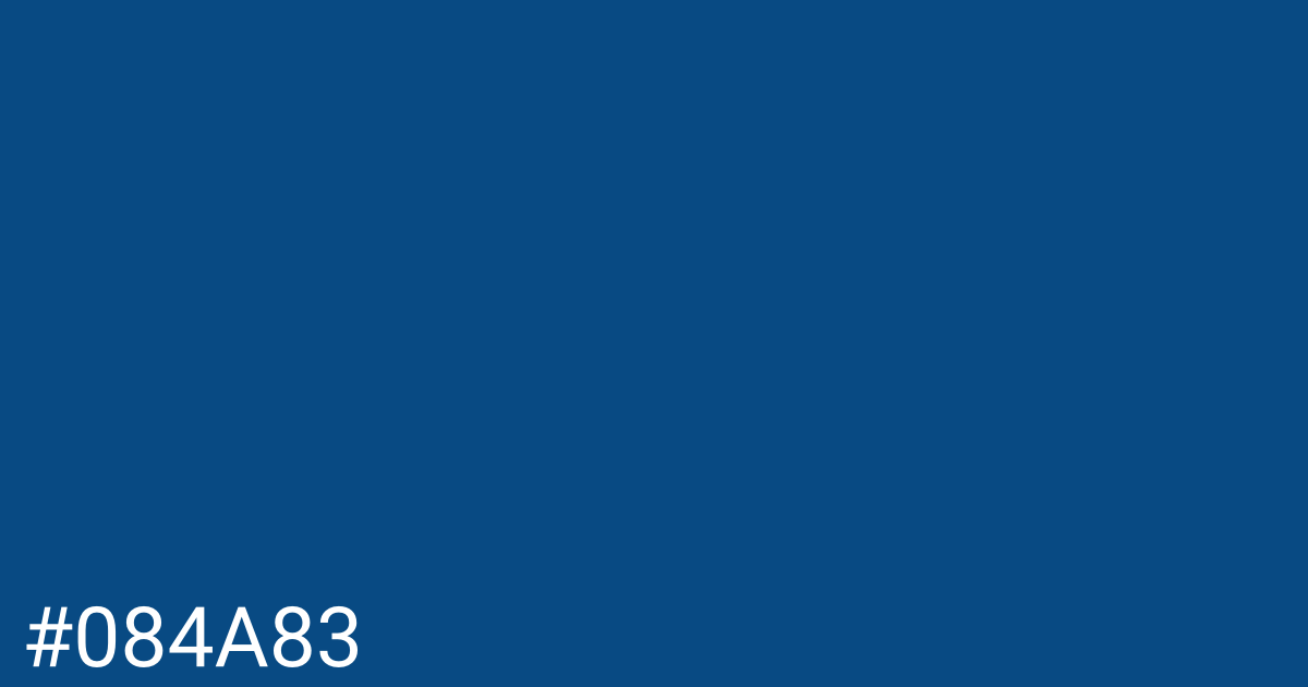 Hex color #084a83 graphic