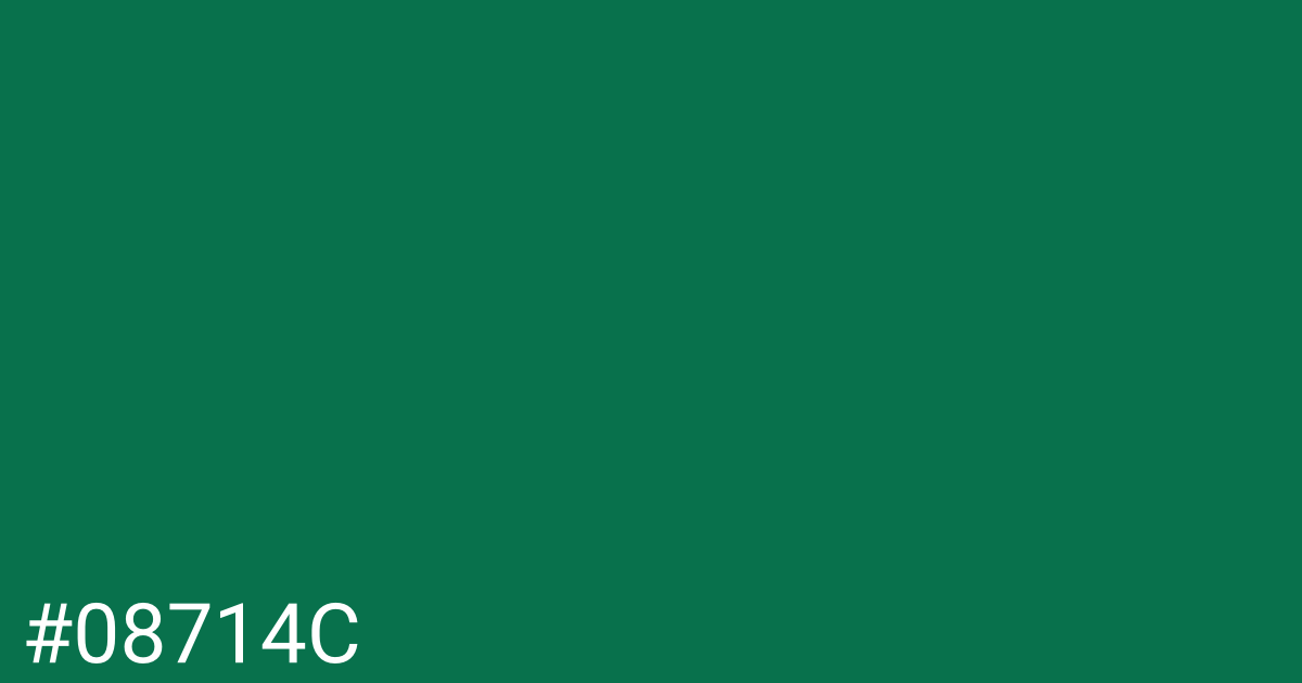 Hex color #08714c graphic
