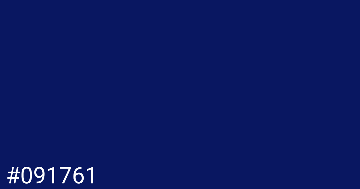 Hex color #091761 graphic