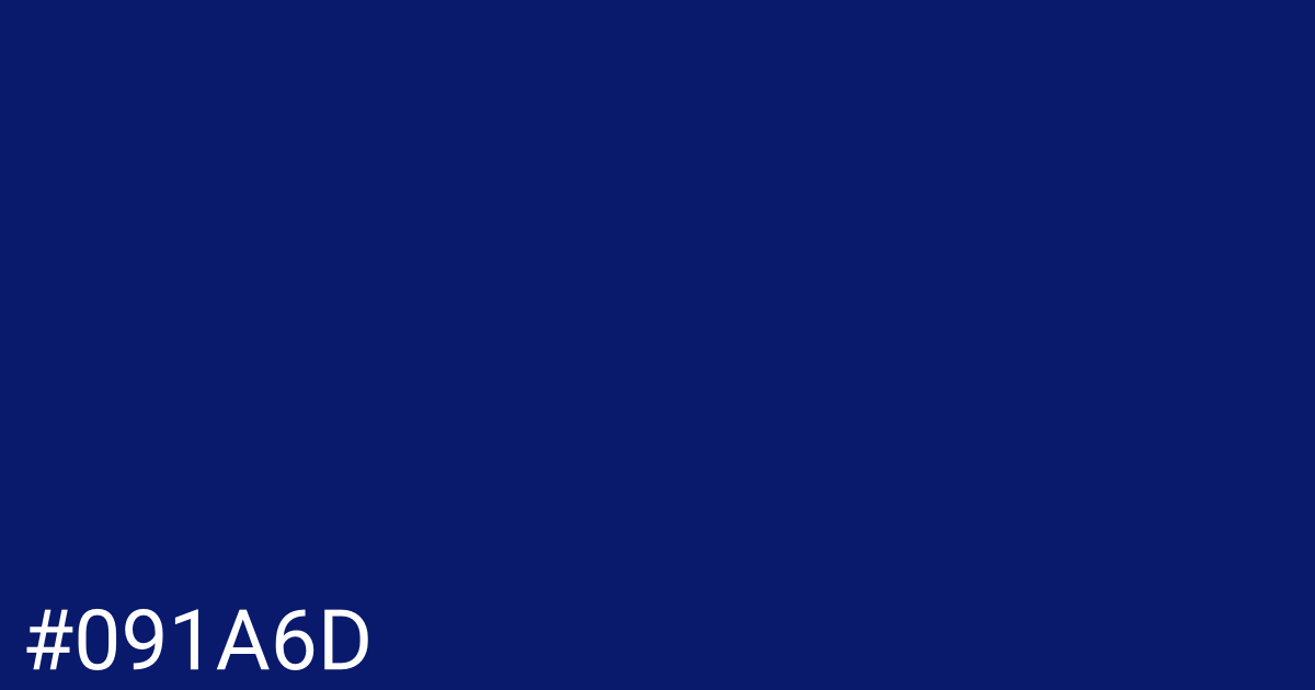 Hex color #091a6d graphic