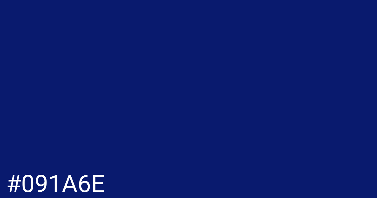 Hex color #091a6e graphic