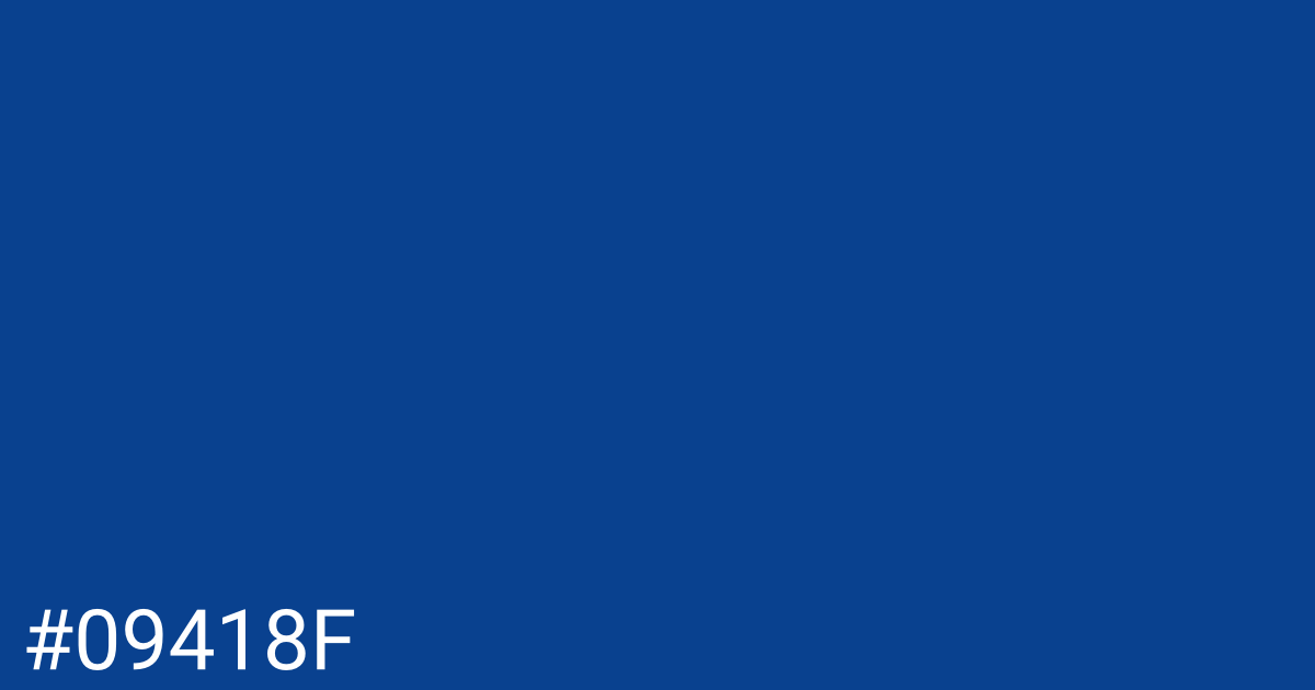 Hex color #09418f graphic