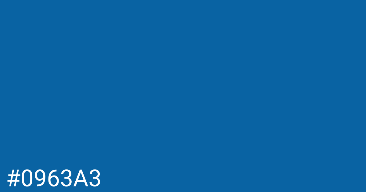 Hex color #0963a3 graphic