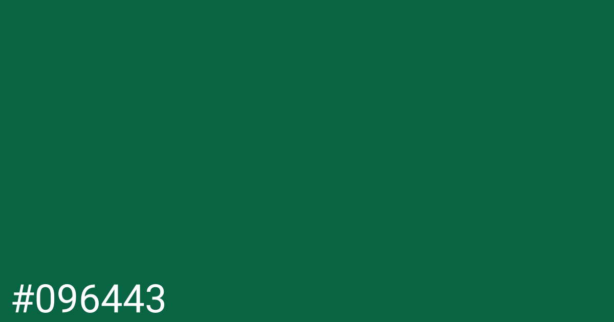 Hex color #096443 graphic