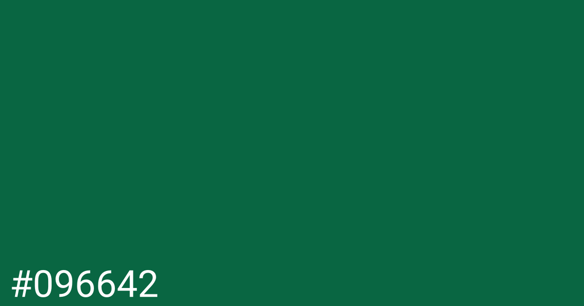 Hex color #096642 graphic