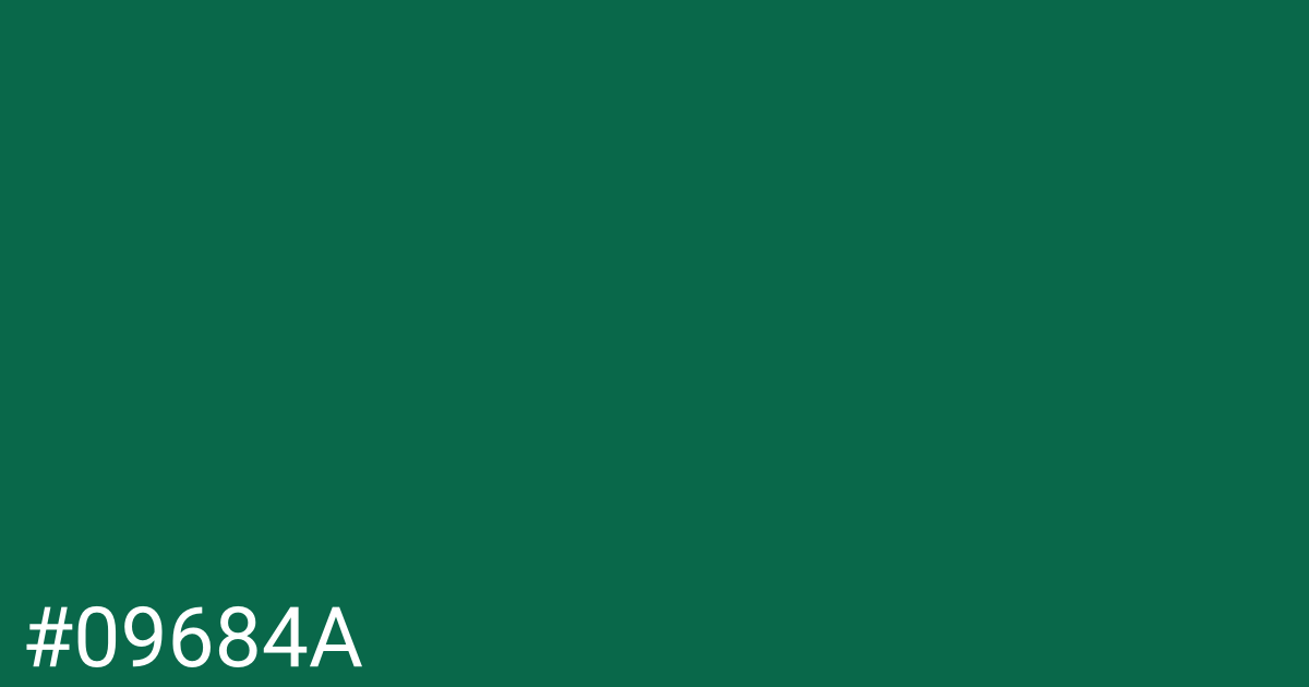 Hex color #09684a graphic