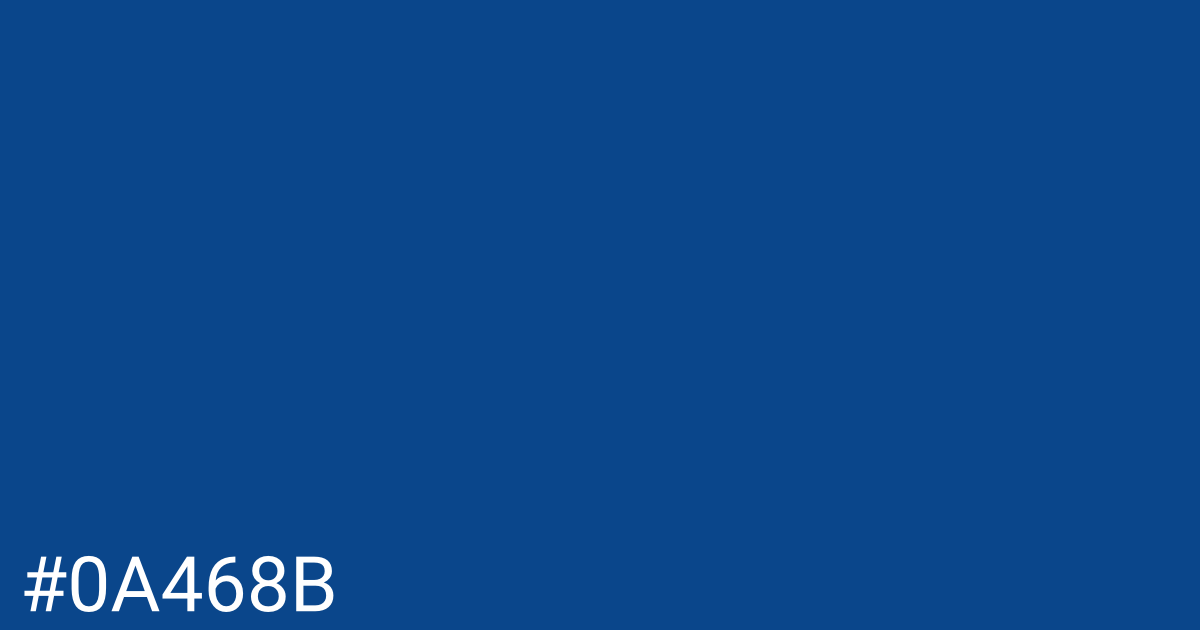 Hex color #0a468b graphic
