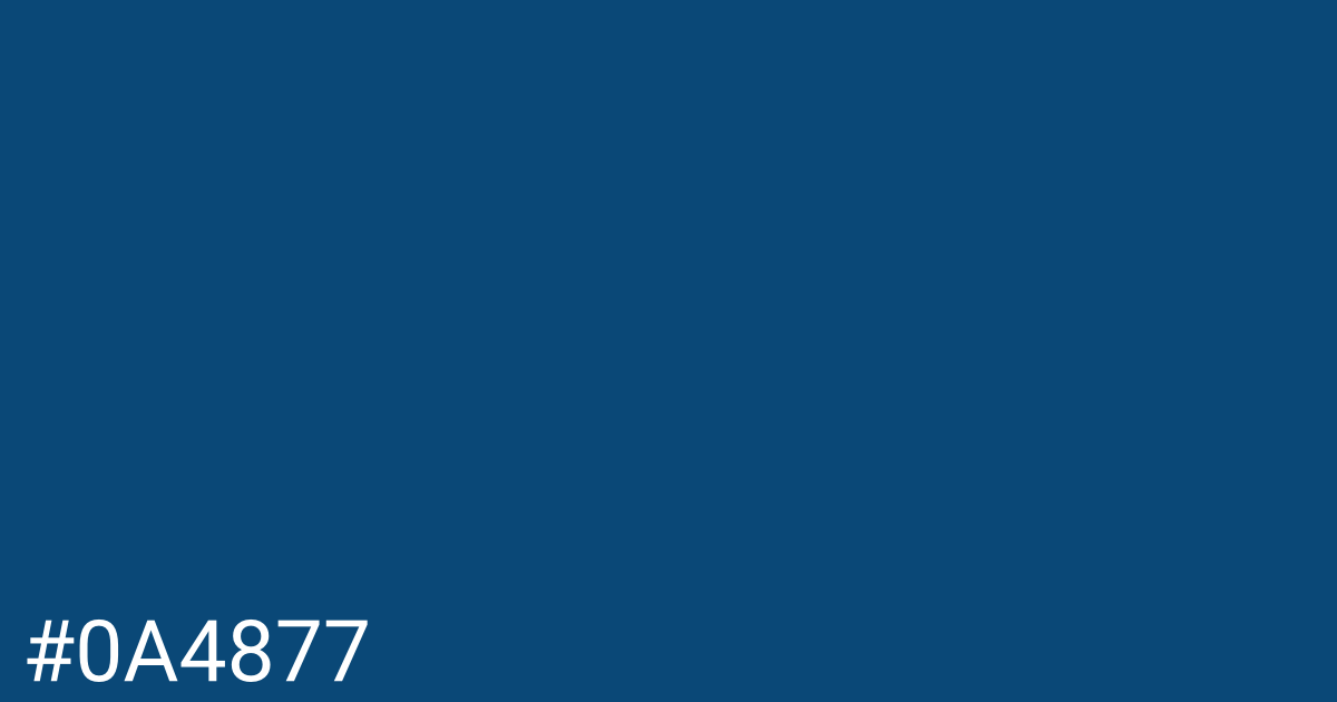 Hex color #0a4877 graphic