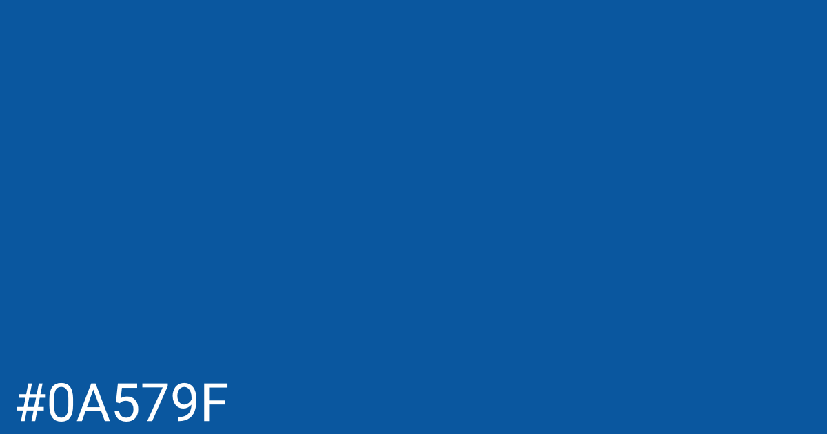 Hex color #0a579f graphic