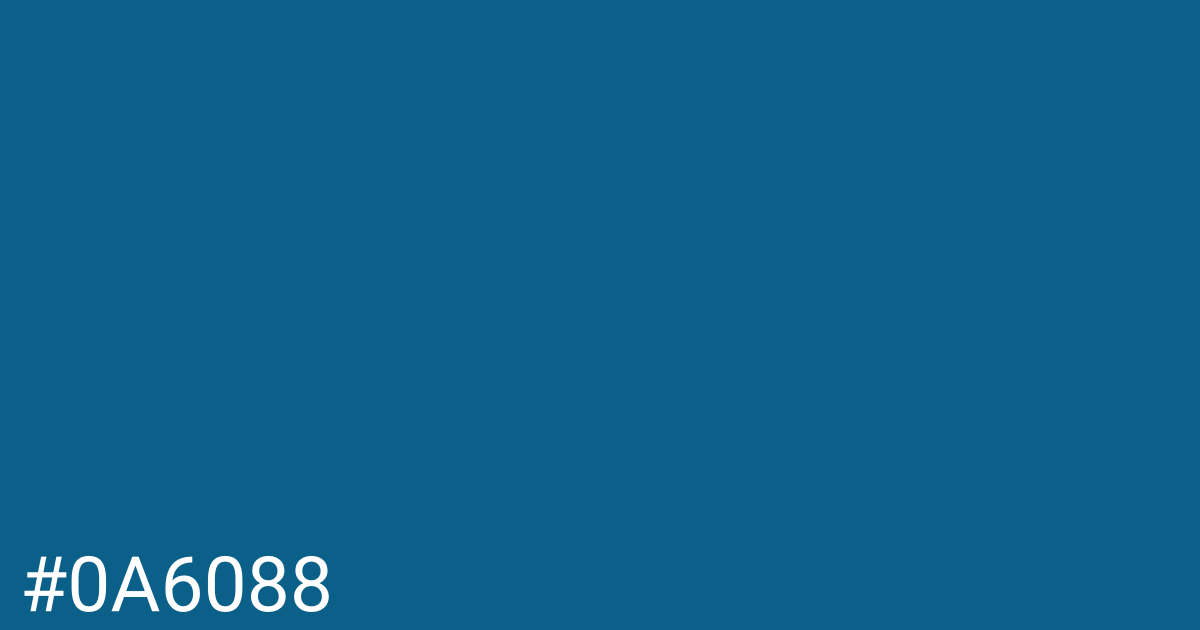 Hex color #0a6088 graphic