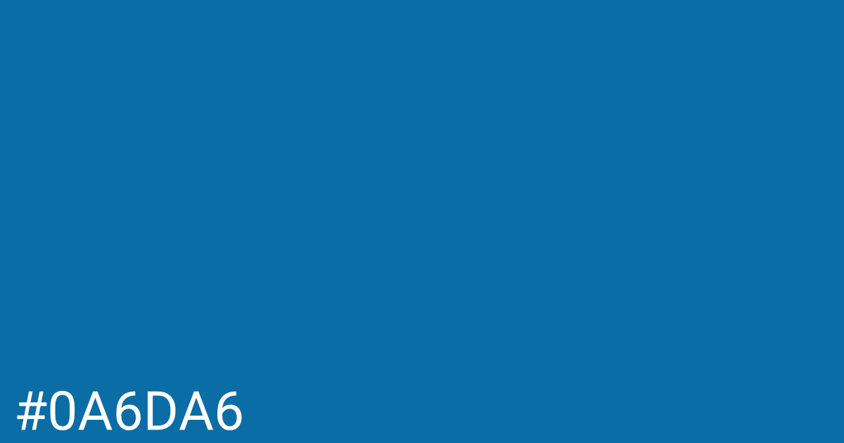 Hex color #0a6da6 graphic