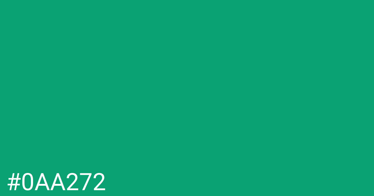 Hex color #0aa272 graphic