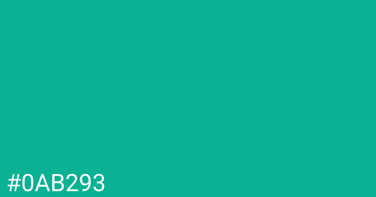 Hex color #0ab293 graphic