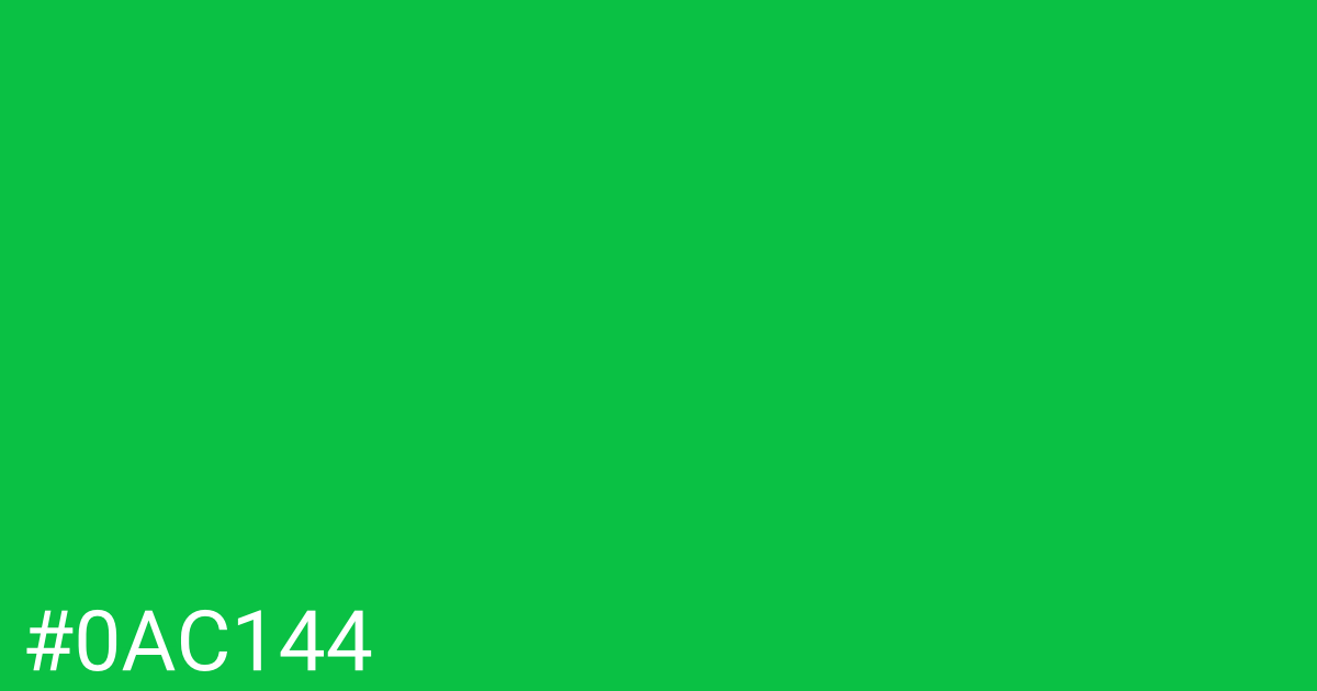 Hex color #0ac144 graphic