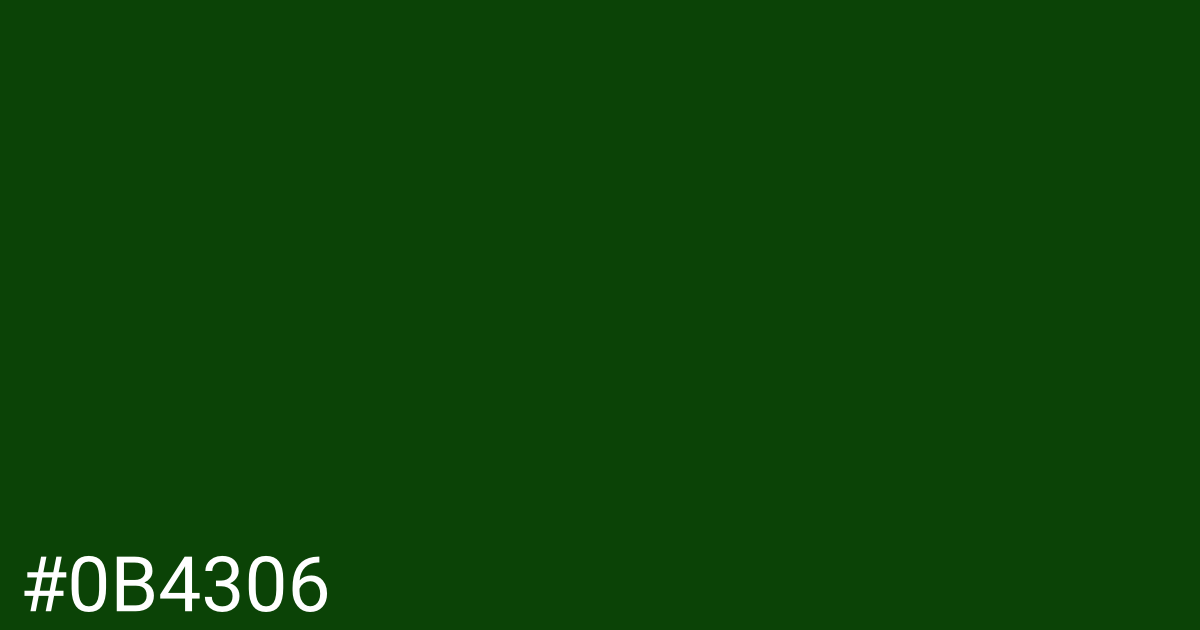 Hex color #0b4306 graphic