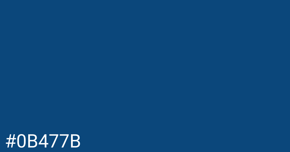 Hex color #0b477b graphic