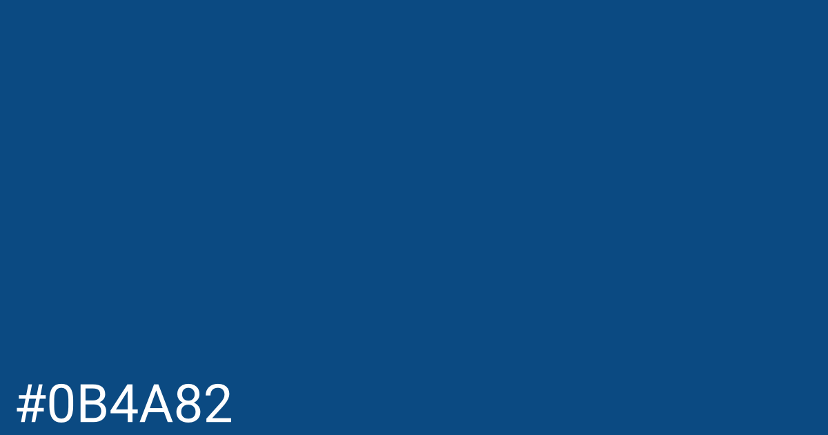 Hex color #0b4a82 graphic