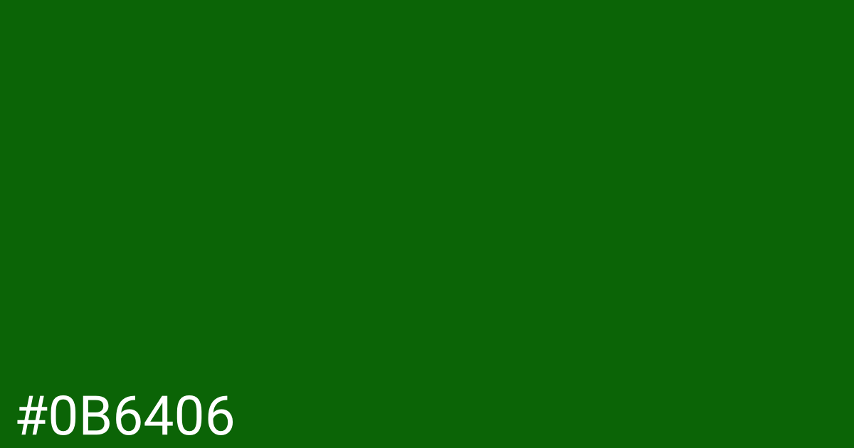 Hex color #0b6406 graphic