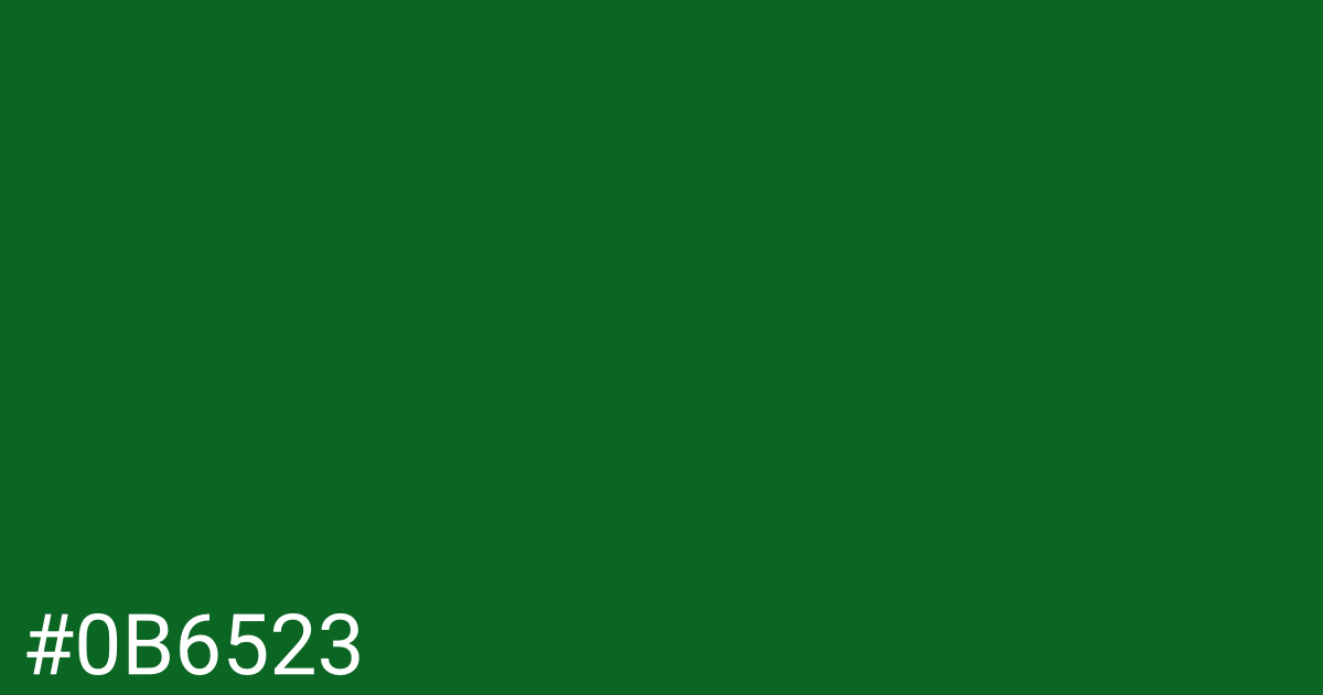 Hex color #0b6523 graphic