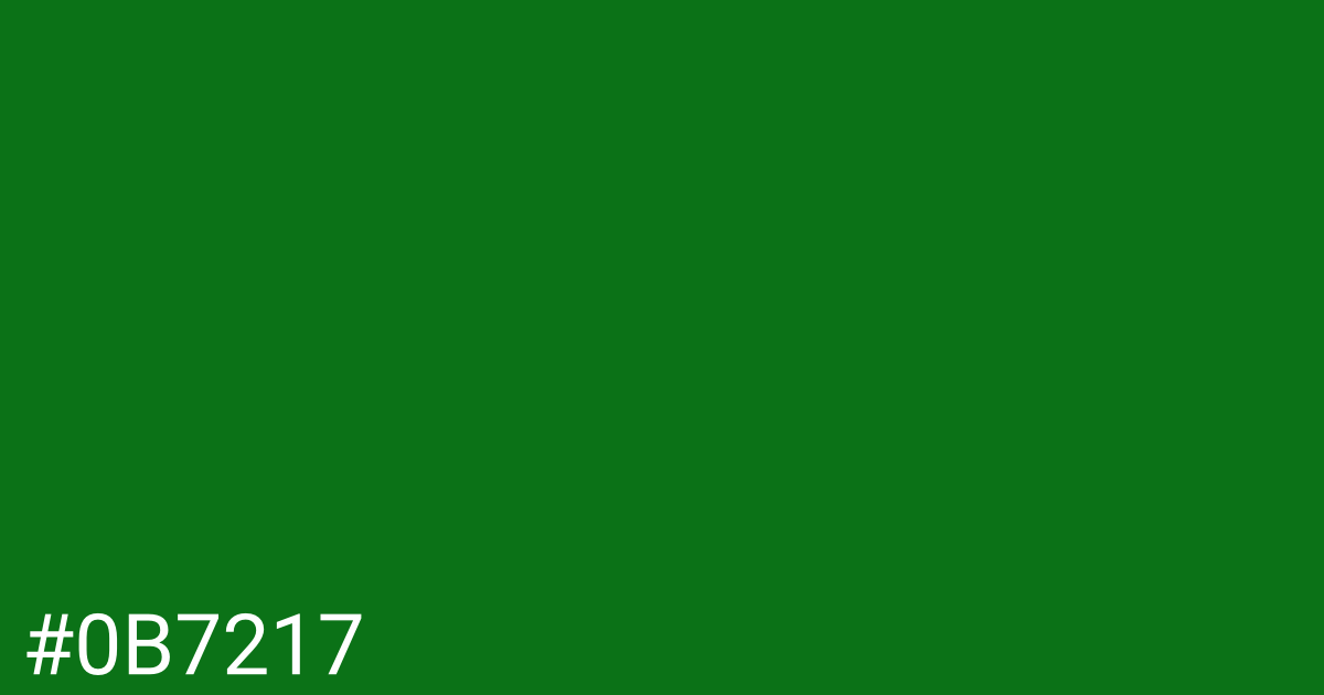 Hex color #0b7217 graphic