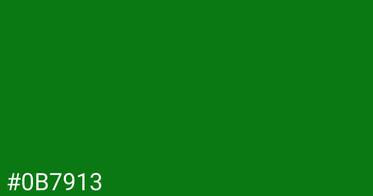 Hex color #0b7913 graphic