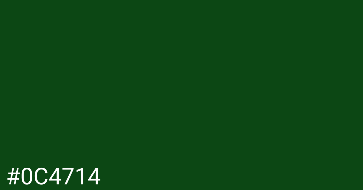 Hex color #0c4714 graphic