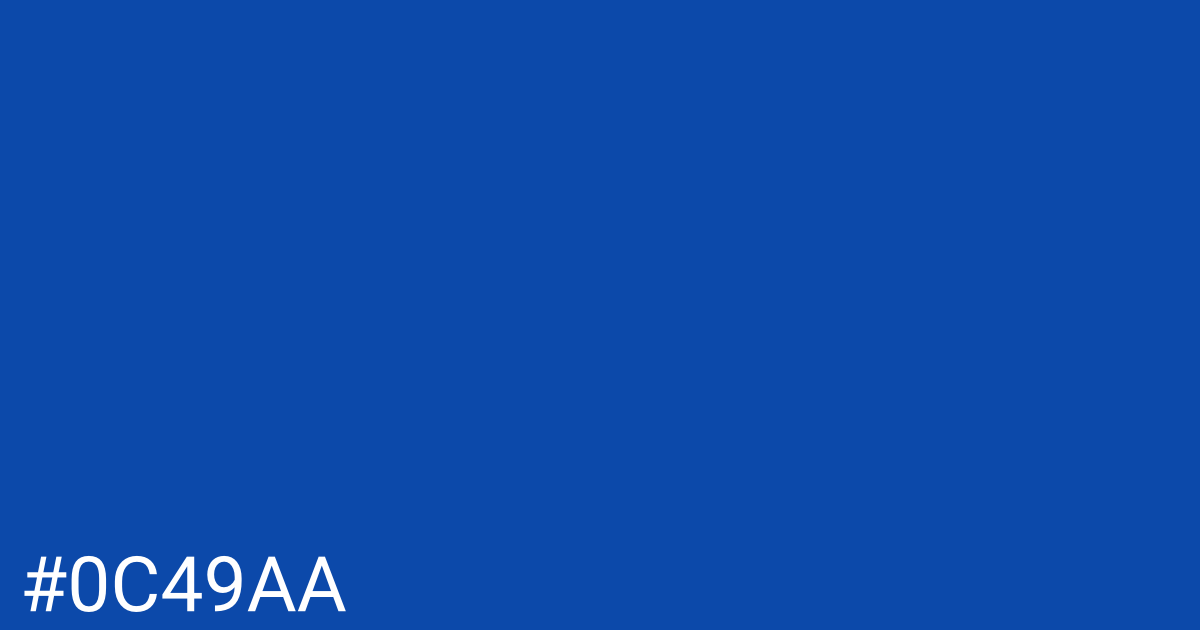Hex color #0c49aa graphic