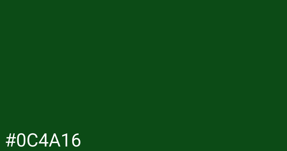 Hex color #0c4a16 graphic