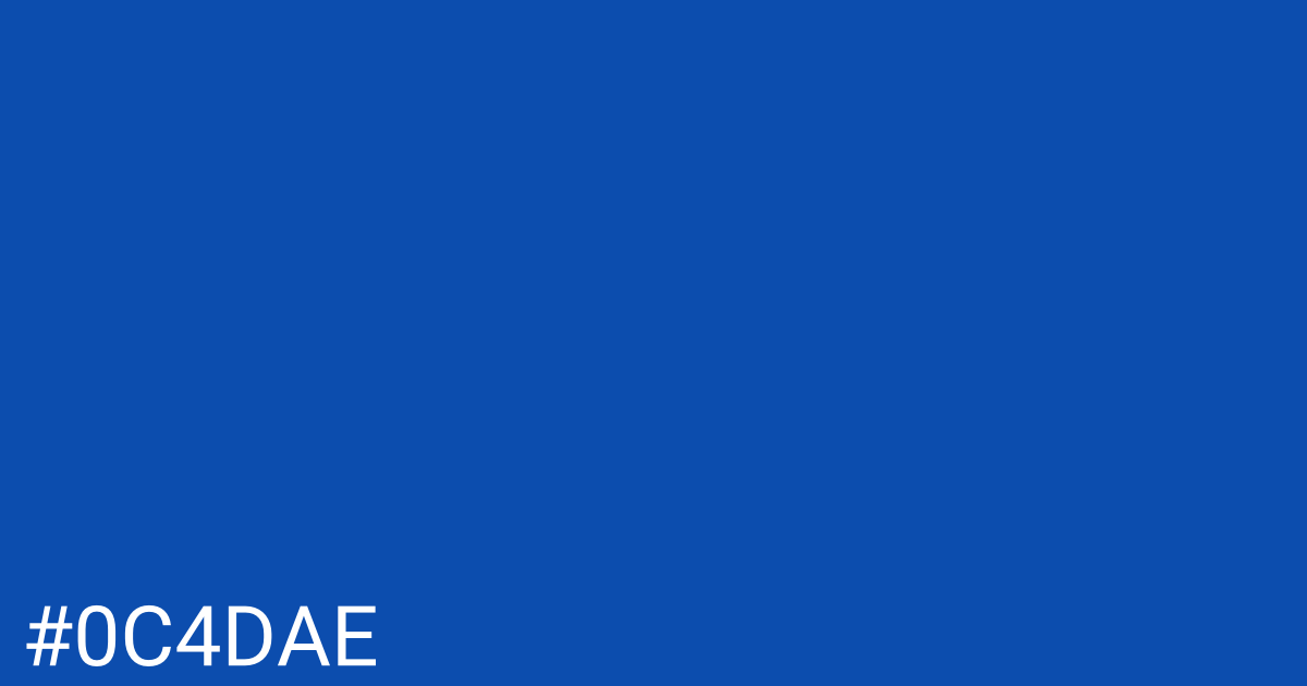 Hex color #0c4dae graphic