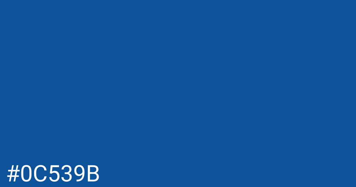 Hex color #0c539b graphic