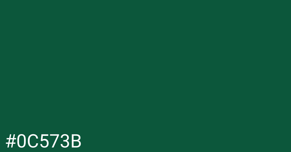 Hex color #0c573b graphic