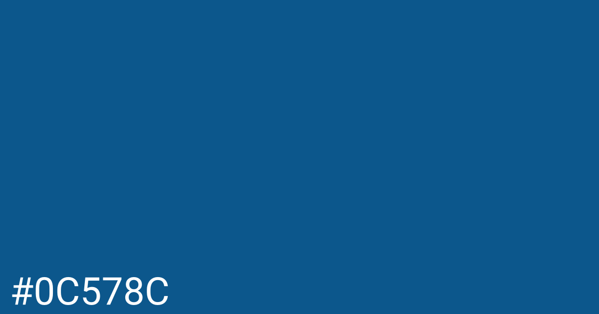 Hex color #0c578c graphic