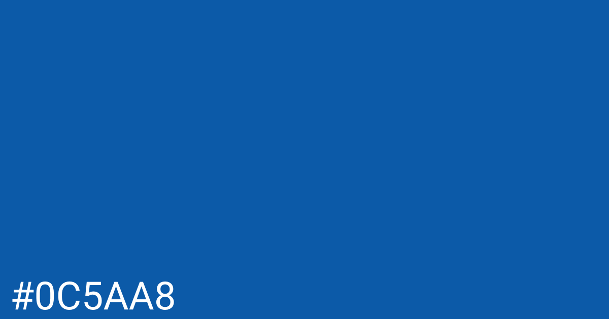 Hex color #0c5aa8 graphic