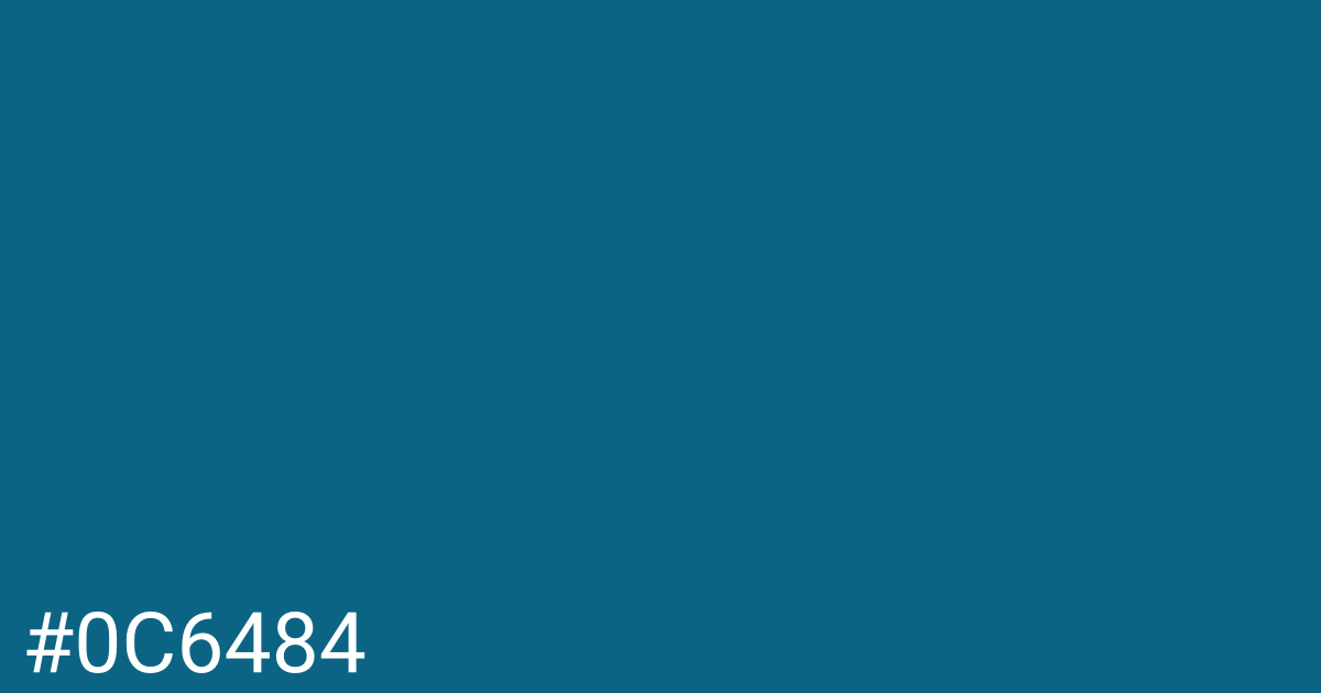 Hex color #0c6484 graphic